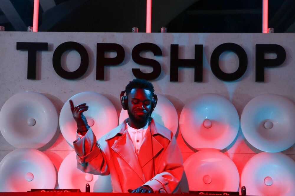 Jeremiah Asiamah attends the Topshop at John Lewis Launch Party at Piccadilly