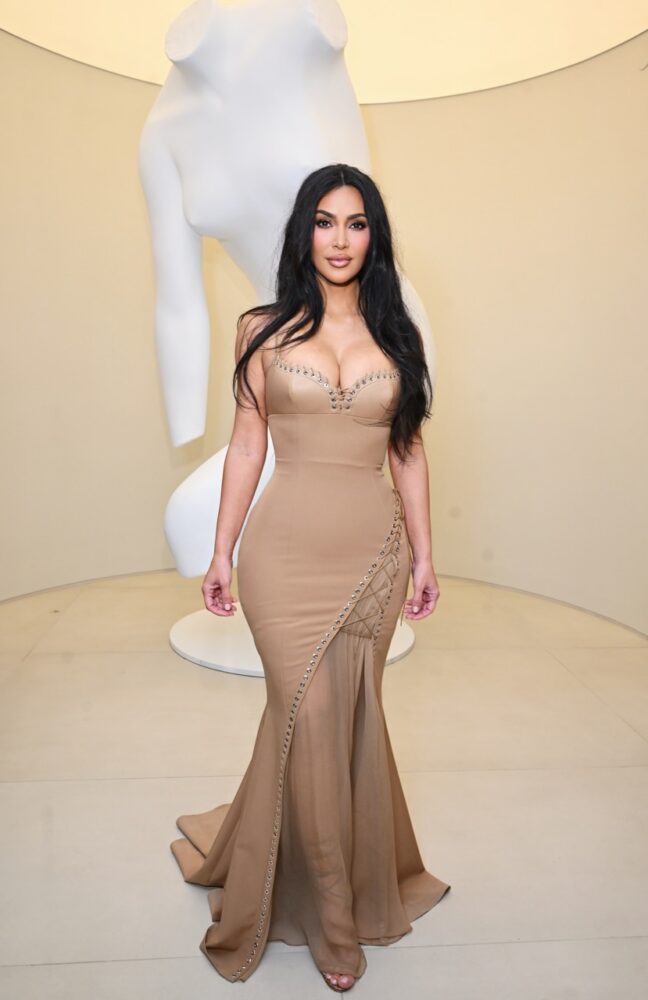SKIMS Marks London Flagship With Kim Kardashian 8 Kim Kardashian and Ludovic de Saint Sernin attend the SKIMS London Flagship Launch Party on Regent Street on September 18, 2026 in London, England. (Photo by Dave Benett/Getty Images for SKIMS)